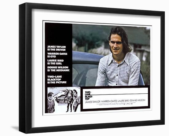 Two-Lane Blacktop, James Taylor, 1971-null-Framed Art Print