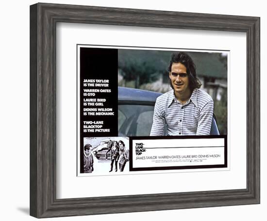 Two-Lane Blacktop, James Taylor, 1971-null-Framed Art Print