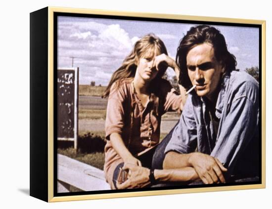 Two-Lane Blacktop, Laurie Bird, James Taylor, 1971-null-Framed Stretched Canvas