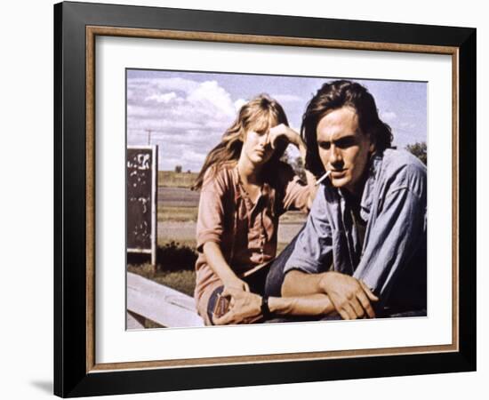 Two-Lane Blacktop, Laurie Bird, James Taylor, 1971-null-Framed Photo