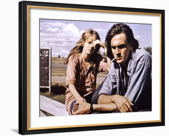 Two-Lane Blacktop, Laurie Bird, James Taylor, 1971-null-Framed Photo