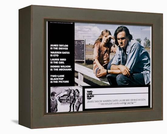 Two-Lane Blacktop, Laurie Bird, James Taylor, 1971-null-Framed Stretched Canvas