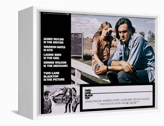 Two-Lane Blacktop, Laurie Bird, James Taylor, 1971-null-Framed Stretched Canvas