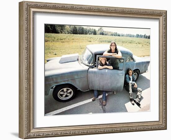 Two-Lane Blacktop, Laurie Bird, James Taylor, Dennis Wilson, 1971-null-Framed Photo