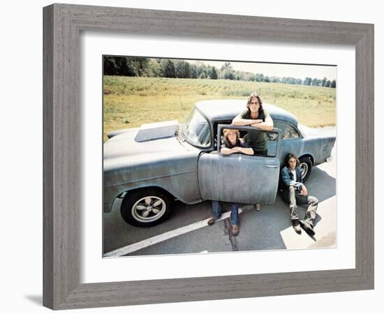 Two-Lane Blacktop, Laurie Bird, James Taylor, Dennis Wilson, 1971-null-Framed Photo