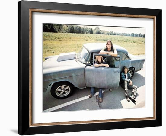 Two-Lane Blacktop, Laurie Bird, James Taylor, Dennis Wilson, 1971-null-Framed Premium Photographic Print