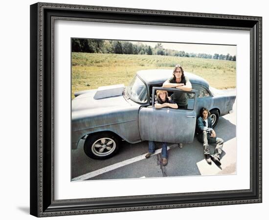 Two-Lane Blacktop, Laurie Bird, James Taylor, Dennis Wilson, 1971-null-Framed Premium Photographic Print