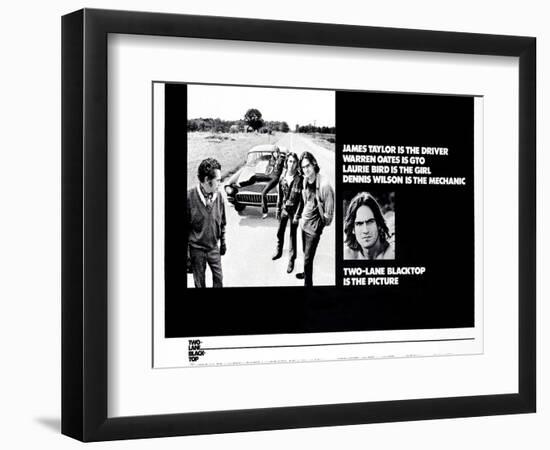 Two-Lane Blacktop-null-Framed Premium Giclee Print