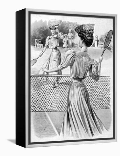 Two Lawn Tennis Costumes for October, 1905-null-Framed Premier Image Canvas