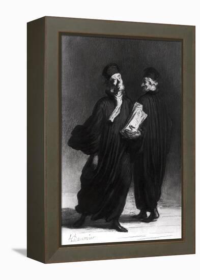 Two Lawyers, circa 1862-Honore Daumier-Framed Premier Image Canvas