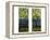 Two Leaded and Plated Glass Windows, circa 1910-Tiffany Studios-Framed Premier Image Canvas