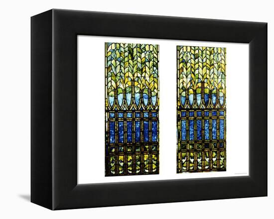 Two Leaded and Plated Glass Windows, circa 1910-Tiffany Studios-Framed Premier Image Canvas