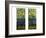 Two Leaded and Plated Glass Windows, circa 1910-Tiffany Studios-Framed Giclee Print