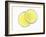 Two Lemon Slices in Water with Air Bubbles-Kröger & Gross-Framed Photographic Print