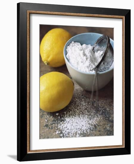 Two Lemons and Flour-Michael Paul-Framed Photographic Print