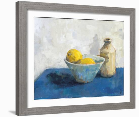 Two Lemons, Bowl and Jar-Steven Johnson-Framed Giclee Print