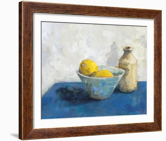 Two Lemons, Bowl and Jar-Steven Johnson-Framed Giclee Print