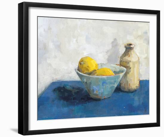 Two Lemons, Bowl and Jar-Steven Johnson-Framed Giclee Print