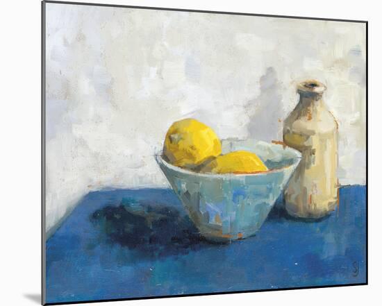 Two Lemons, Bowl and Jar-Steven Johnson-Mounted Giclee Print