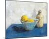 Two Lemons, Bowl and Jar-Steven Johnson-Mounted Giclee Print