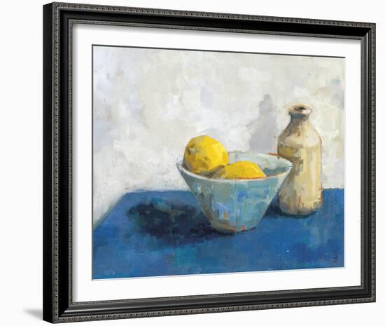 Two Lemons, Bowl and Jar-Steven Johnson-Framed Giclee Print