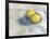 Two Lemons in a Dish-Steven Johnson-Framed Art Print