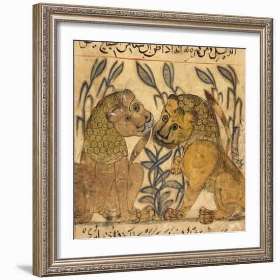 Two Lions-Aristotle ibn Bakhtishu-Framed Giclee Print