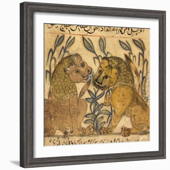 Two Lions-Aristotle ibn Bakhtishu-Framed Giclee Print