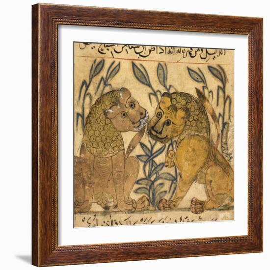 Two Lions-Aristotle ibn Bakhtishu-Framed Giclee Print