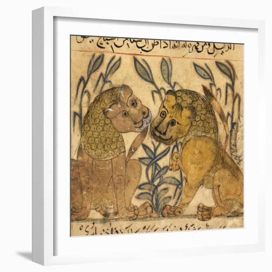 Two Lions-Aristotle ibn Bakhtishu-Framed Giclee Print