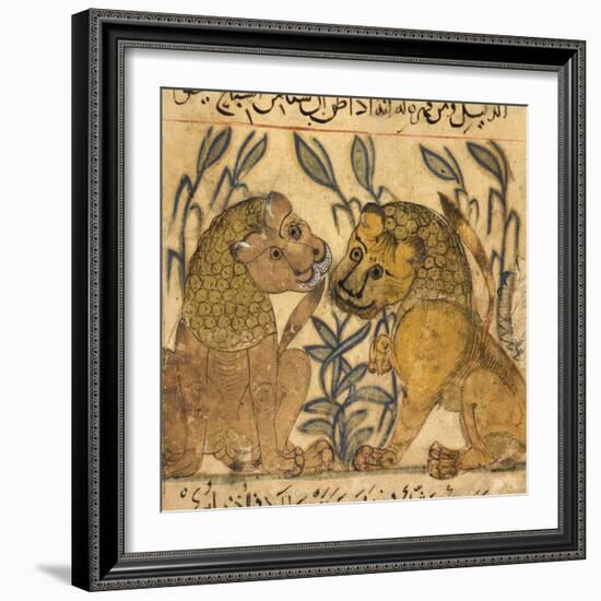 Two Lions-Aristotle ibn Bakhtishu-Framed Giclee Print