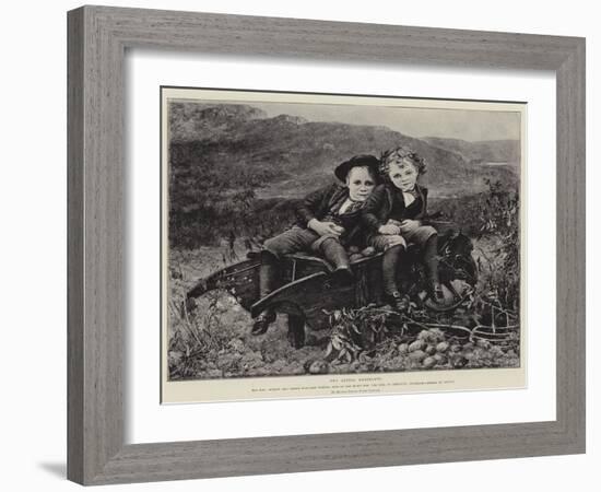 Two Little Emigrants-Mrs. Louisa Starr Canziani-Framed Giclee Print