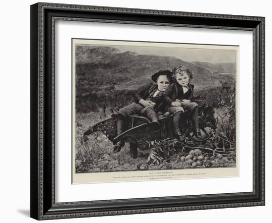 Two Little Emigrants-Mrs. Louisa Starr Canziani-Framed Giclee Print