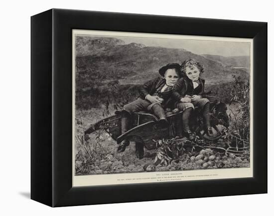 Two Little Emigrants-Mrs. Louisa Starr Canziani-Framed Premier Image Canvas