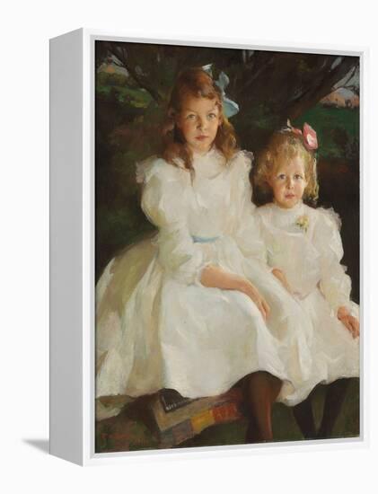 Two Little Girls, 1903 (Oil on Canvas)-Frank Weston Benson-Framed Premier Image Canvas