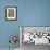 Two Little Girls Help their Mother with the Laundry on Washday-null-Framed Photographic Print displayed on a wall