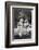 Two Little Girls Sitting on a Bench-Philip Gendreau-Framed Photographic Print