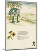 Two Little Girls with Parasols, Looking Out to Sea-Kate Greenaway-Mounted Art Print
