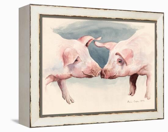 Two Little Piggies, 2012-Alison Cooper-Framed Premier Image Canvas