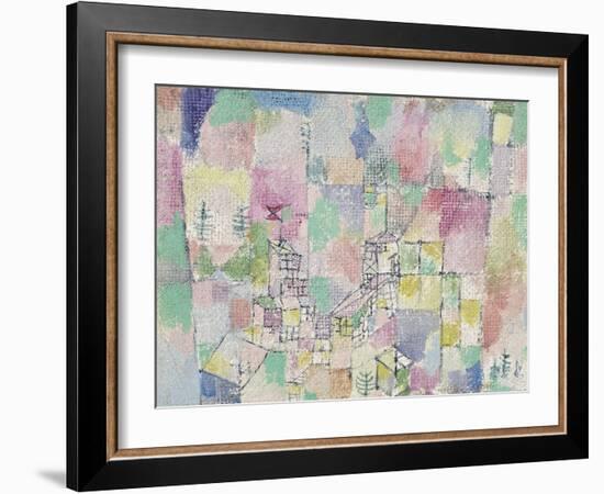 Two Little Pleasure Castles-Paul Klee-Framed Giclee Print