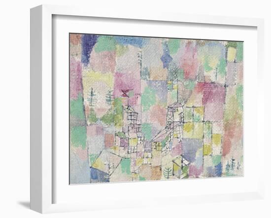 Two Little Pleasure Castles-Paul Klee-Framed Giclee Print