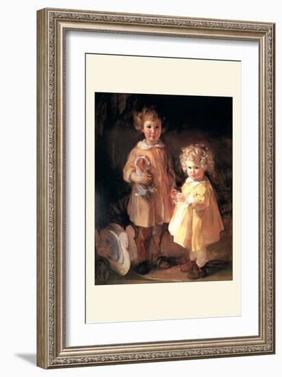 Two Little Sisters-Alice Kent Stoddard-Framed Art Print