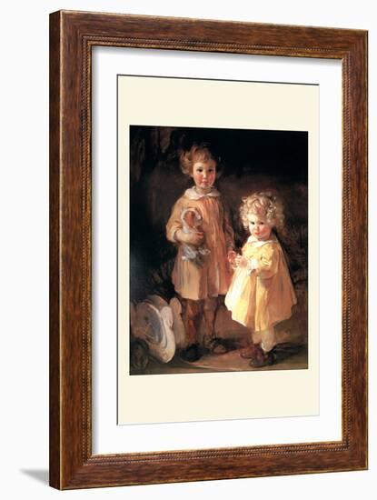 Two Little Sisters-Alice Kent Stoddard-Framed Art Print