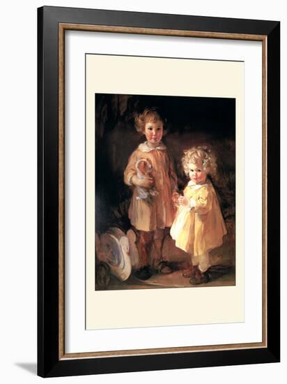 Two Little Sisters-Alice Kent Stoddard-Framed Art Print