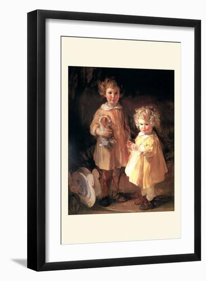 Two Little Sisters-Alice Kent Stoddard-Framed Art Print