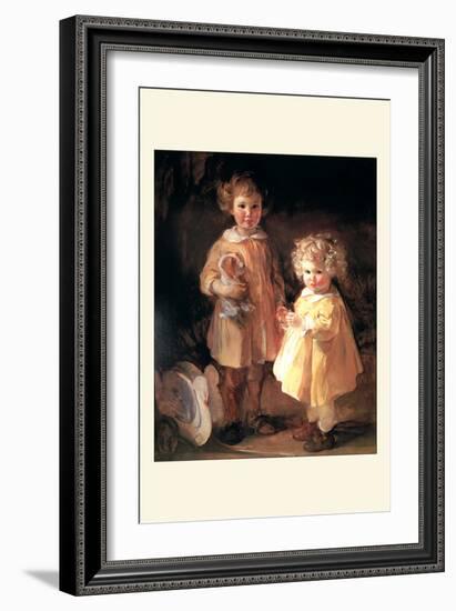 Two Little Sisters-Alice Kent Stoddard-Framed Art Print