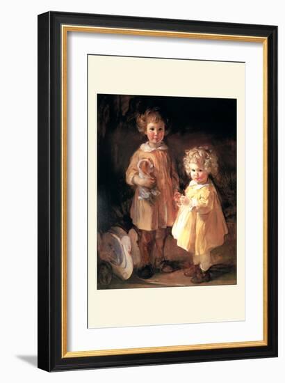 Two Little Sisters-Alice Kent Stoddard-Framed Art Print