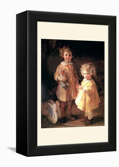 Two Little Sisters-Alice Kent Stoddard-Framed Stretched Canvas