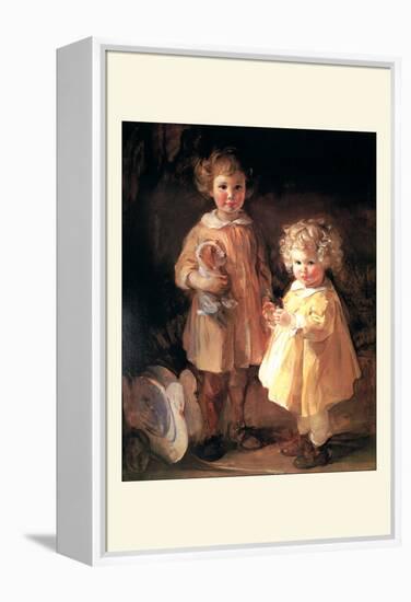 Two Little Sisters-Alice Kent Stoddard-Framed Stretched Canvas