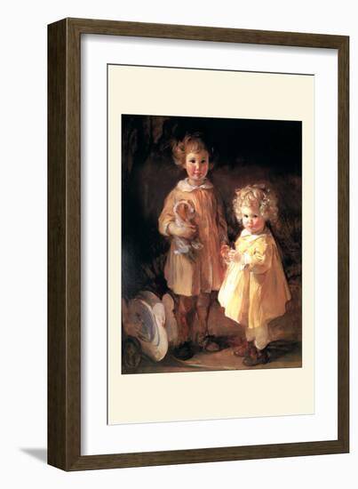 Two Little Sisters-Alice Kent Stoddard-Framed Art Print